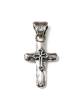 GALCIA小众美式双十字架吊坠复古