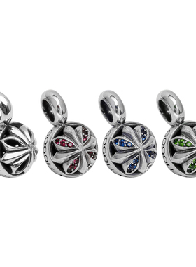 GOGOLLAM双十字镂空球形纯银吊坠