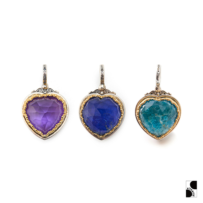 GEROCHRISTO宫廷感心形宝石吊坠