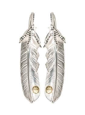 GODSUNS男女鹰爪点金羽毛吊坠