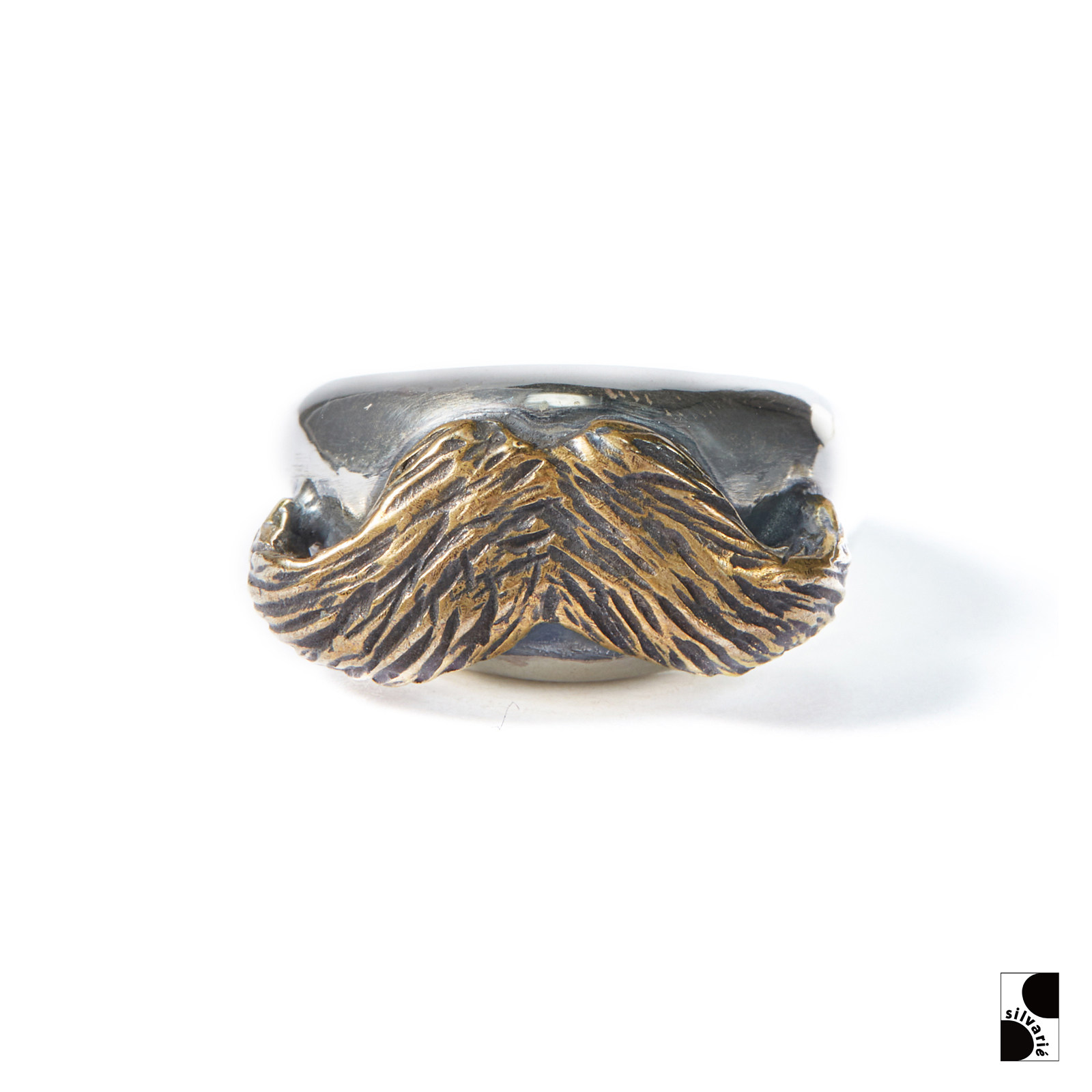 GALCIA男925银朋克戒指