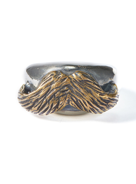 GALCIA男925银朋克戒指