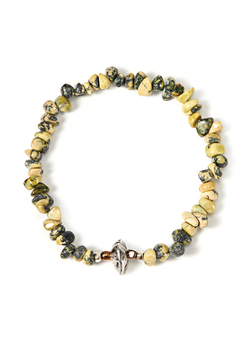 =silvarie=SUNKU39 日本制日系复古随形黄色松石美式氛围手串手链