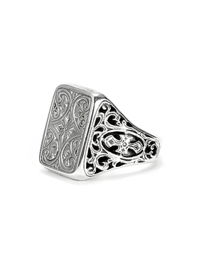 GEROCHRISTO男女纯银雕刻戒指