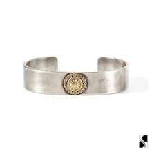 =silvarie=HOZHO 日本点金印第安CONCHO美式复古纯银平打手镯日潮