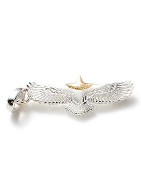 GODSUNS日本简约金头鹰吊坠