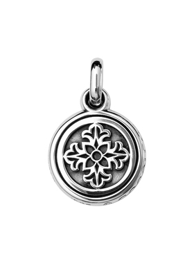 GOGOLLAM双十字花圆牌项坠/吊坠