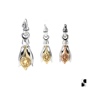 =silvarie=LONE ONES 美国潮流银饰 18K片金泪铃Tear纯银铃铛吊坠