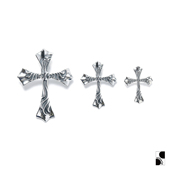 纯银展翼鹰十字架吊坠项坠 =silvarie=LONE ONES 潮流银饰男女