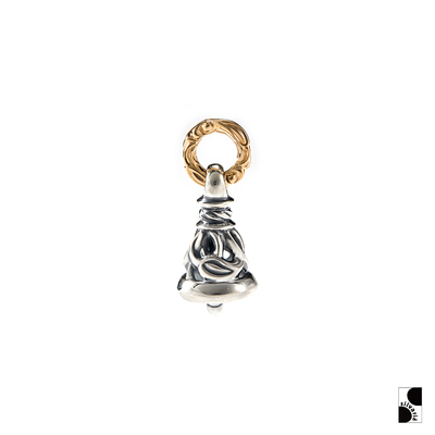 =silvarie=LONE ONES 18K黄金环美国铃铛吊坠CRANE BELL鹤铃男女