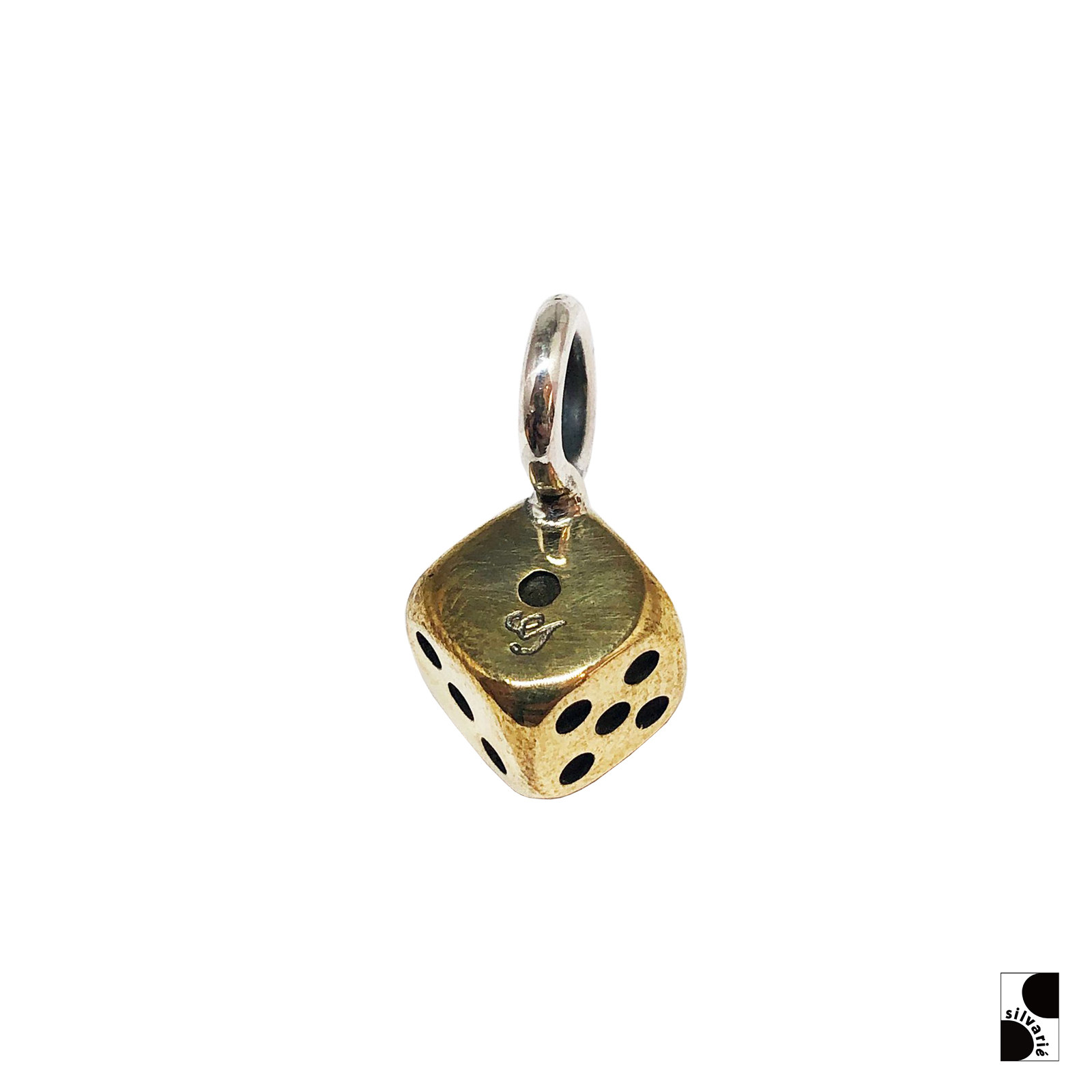 骰子项链纯银欧美复古吊坠