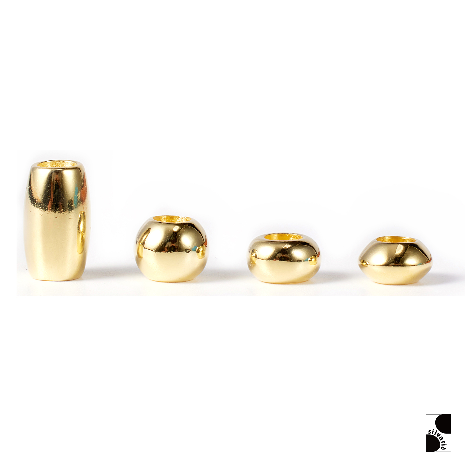 silvarie珠子管珠圆珠串鹿皮绳