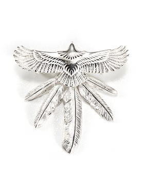 GODSUNS日本迷你鹰羽毛吊坠男女