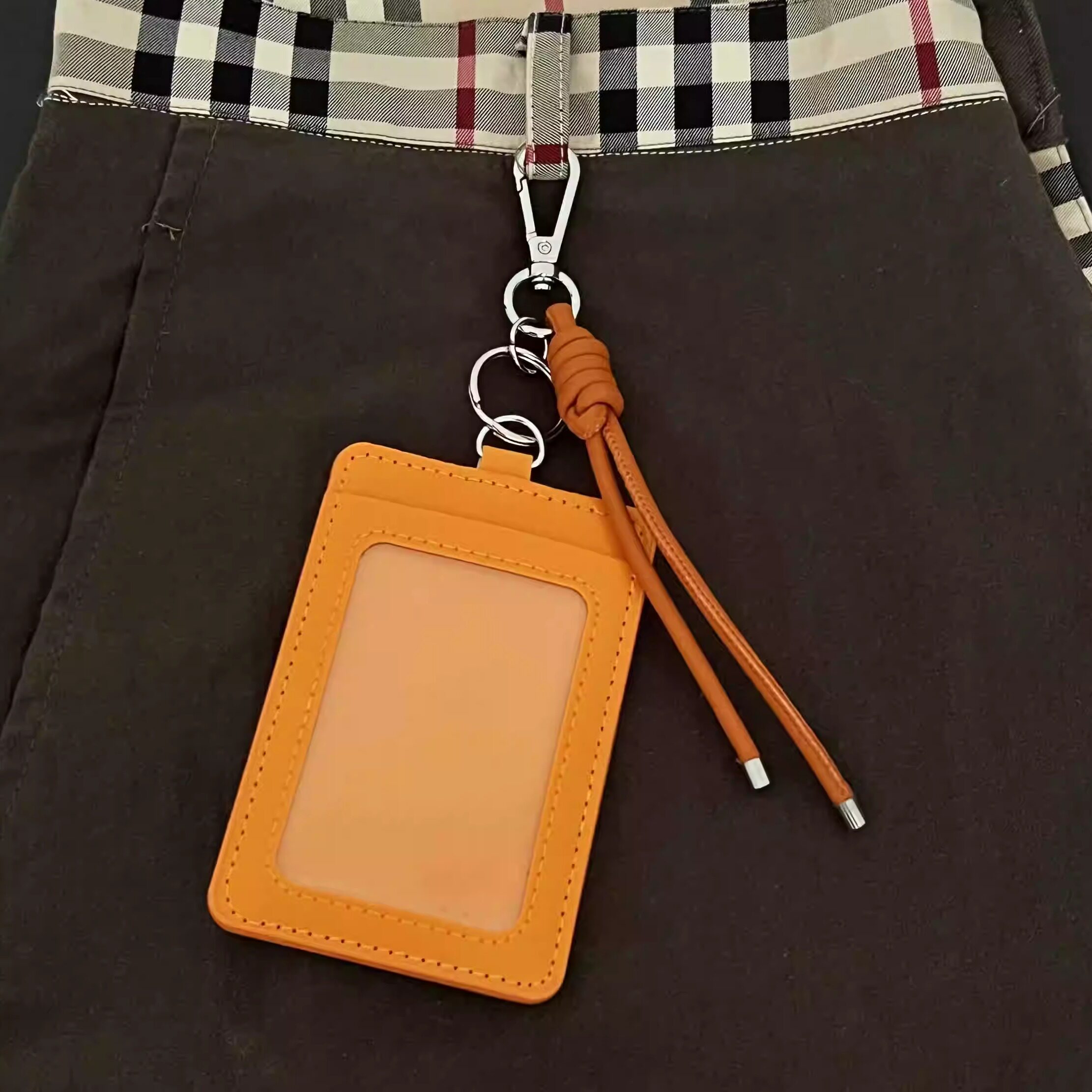 「JUSSING」工作证卡套原创腰间挂饰cleanfit学生校园套皮绳扣图片