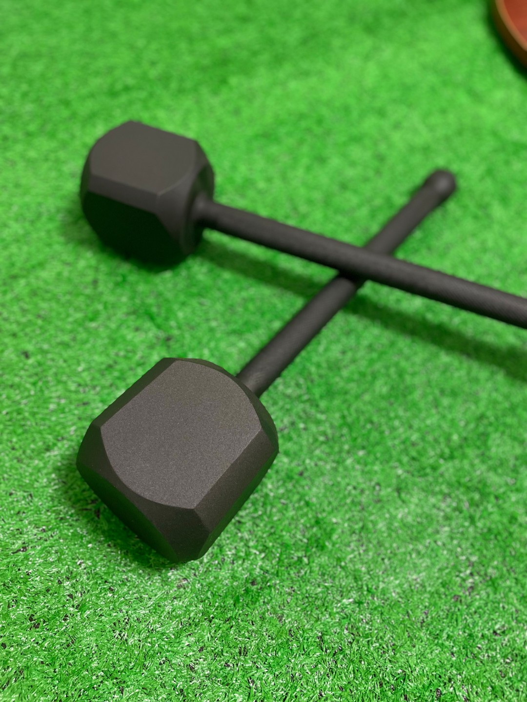 聚鑫纯钢实心雷神之锤棒铃实心训练静电喷塑实用健身器材锤铃健身