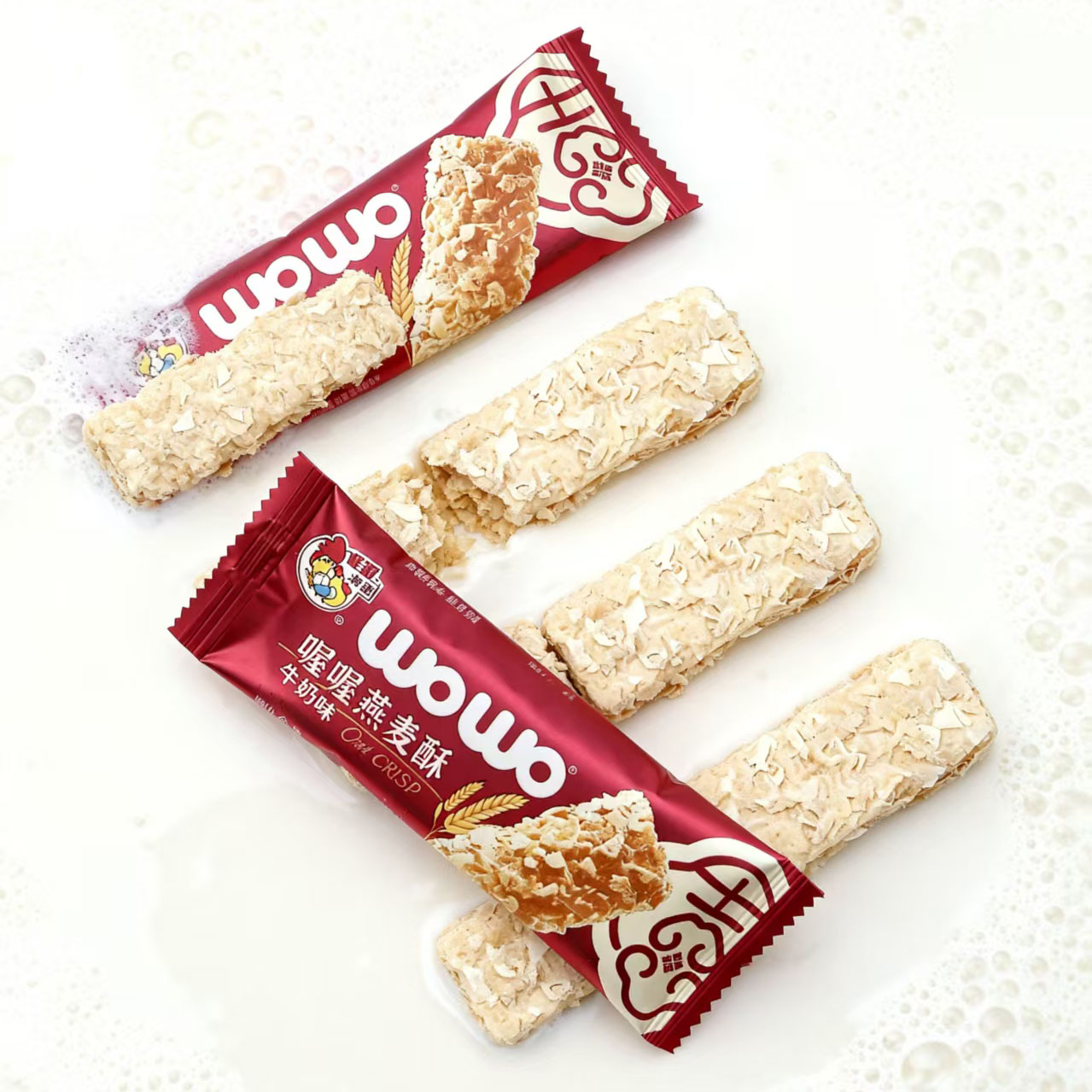 喔喔燕麦酥牛奶味营养麦片小零食