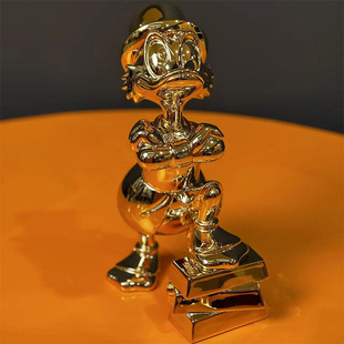 Leblon Delienne 乐布隆 法国进口史高治唐老鸭铜色桌面装饰摆件