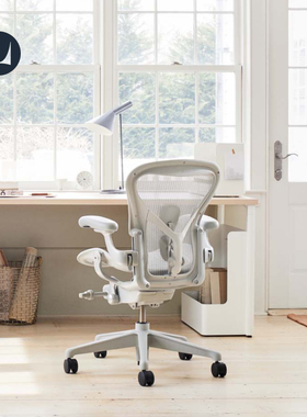 Herman Miller 赫曼米勒Aeron人体工学椅矿石白久坐家用办公椅子