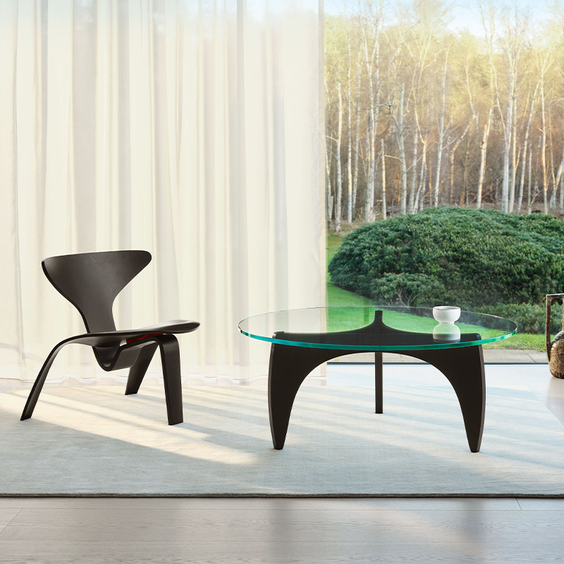 Fritz Hansen PK60™ 设计师款咖啡桌餐厅客厅休闲餐桌玻璃面