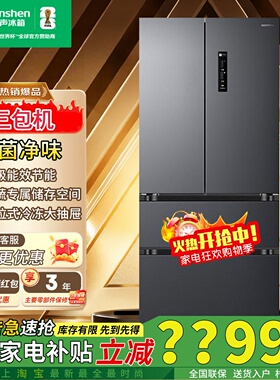 容声冰箱BCD-520E30FNLAE双变频法式多门一级能效风冷无霜三包机