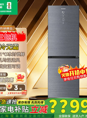 容声335升两门超薄嵌入无霜冰箱