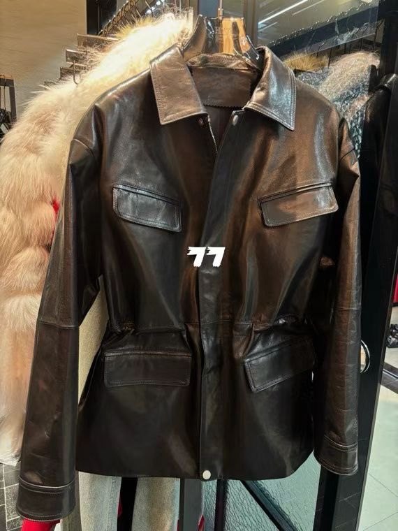 26ss早春新品进口油蜡皮掐褶收身皮衣机车夹克翻领外套皮衣非普通,个性定制/设计服务/DIY,礼服定制/加工,淘宝优惠券,粉丝福利购,淘宝优惠卷