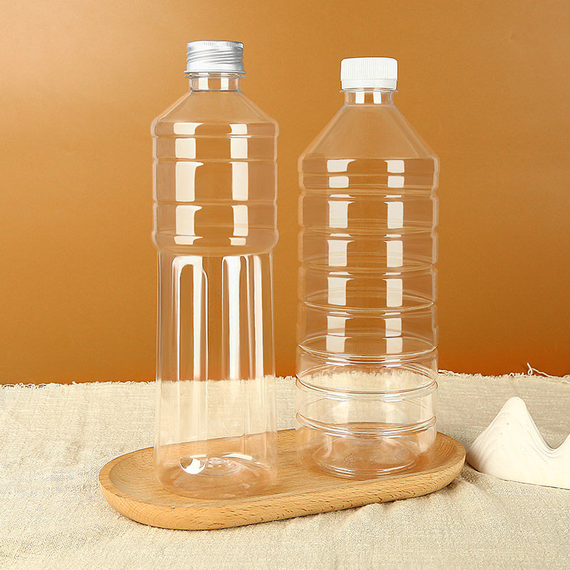 1000ml塑料瓶一次性带盖塑料pet透明1升2斤装果汁矿泉水饮料瓶子