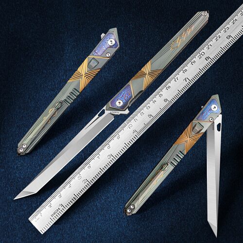 M390钢折叠刀绅士户外露营口袋刀