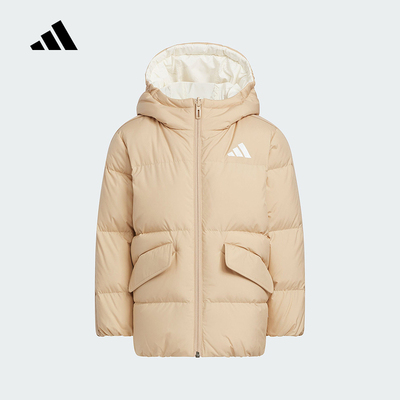 adidas阿迪达斯冬新款男小童拒水防风保暖双面穿休闲羽绒服KC2816