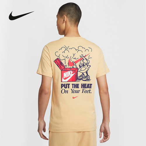 NIKE耐克短袖T恤男子运动休闲卡通趣味印花棉运动服 FV3755-252