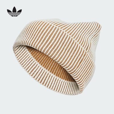 adidas阿迪达斯三叶草男女冷帽猫耳运动针织帽无帽檐毛线帽IA8910