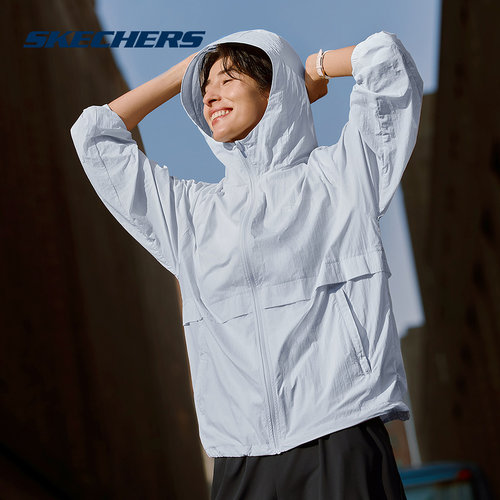 Skechers斯凯奇男女同款运动休闲上衣轻便薄款梭织外套 P226U001