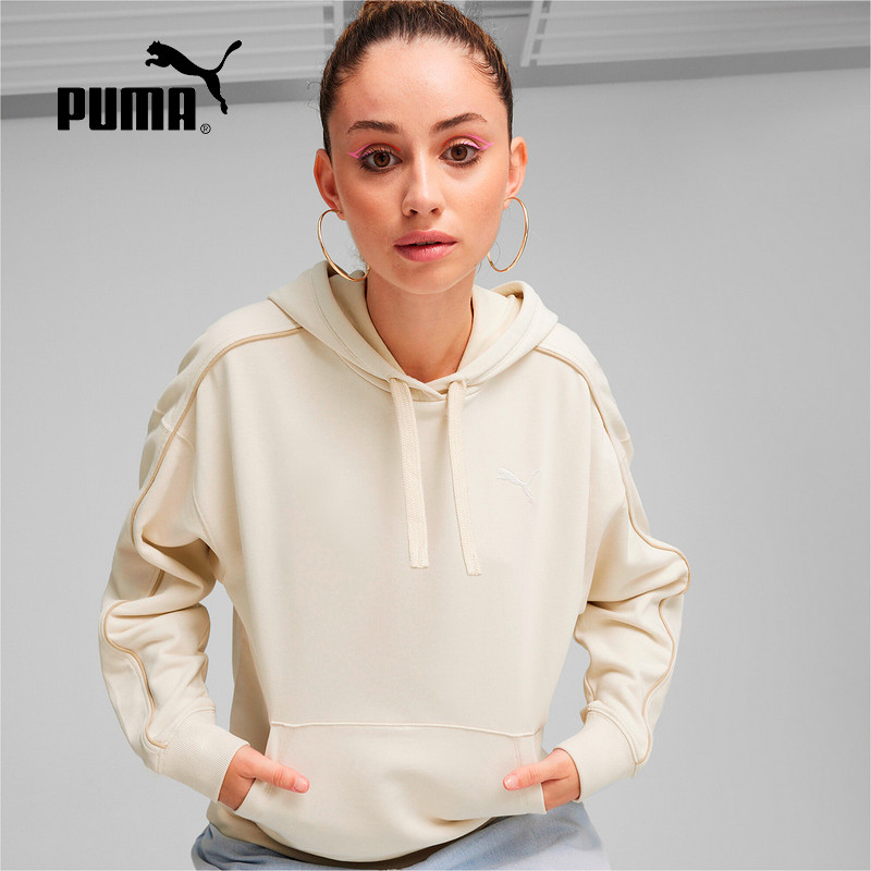 Puma/彪马女子卫衣2025春季新款舒适宽松百搭连帽套头衫682158-87
