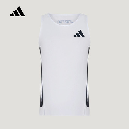 adidas阿迪达斯女Adizero Pro跑步速干运动圆领无袖背心 LC8197