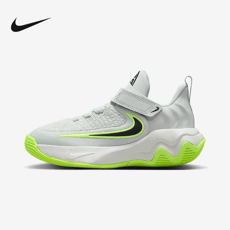 NIKE耐克小童鞋GIANNIS 4字母哥魔术贴运动缓震篮球鞋IH7665-002