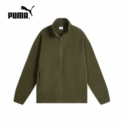 PUMA彪马冬季新款男士休闲运动宽松夹克摇粒绒立领外套686093-82