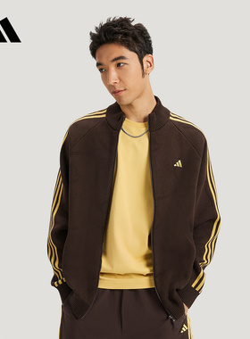 adidas阿迪达斯新年款外套26新款男运动休闲宽松针织开衫 KE4060