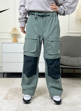 NIKE耐克男裤秋冬季新款运动休闲透气宽松梭织束脚长裤HV0592-364