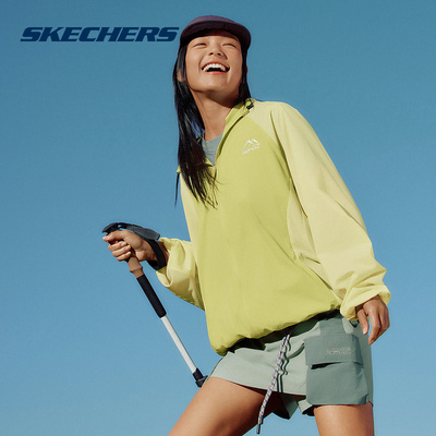 Skechers斯凯奇夏季男女同款梭织外套休闲运动夹克 P225U073/05KK