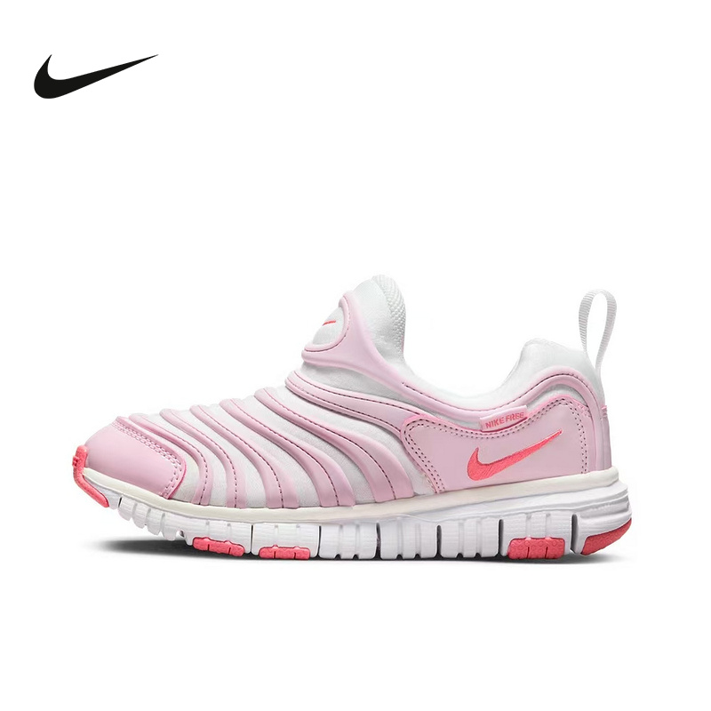 Nike耐克男女小童鞋DYNAMO FREE毛毛虫轻便柔软运动鞋343738-100