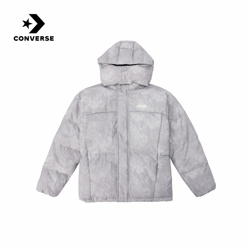 Converse匡威男女情侣款运动羽绒服保暖休闲连帽外套 UCK132-GD9