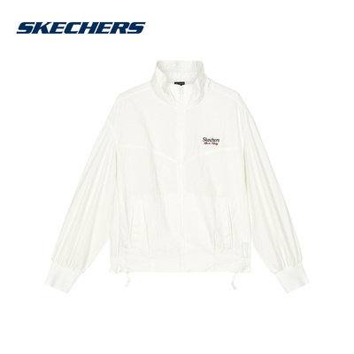 SKECHERS斯凯奇2025秋女休闲运动梭织外套户外上衣 L324W014-0074