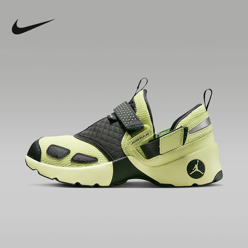 耐克JORDAN透气耐磨缓震TRUNNER女魔术贴一脚蹬运动鞋HQ2164-302