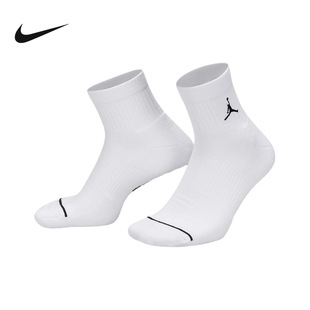 耐克Jordan速干运动短袜3双透气针织支撑舒适休闲袜子DX9655 911