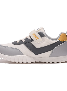 PONY儿童老爹鞋胜利鞋复古魔术贴百搭透气休闲运动鞋234K1SO57GR