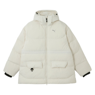彪马PUMA2025冬季 女子保暖舒适休闲运动连帽羽绒服外套 629740
