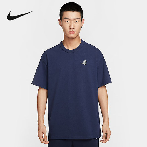 nike耐克短袖男25夏新款宽松休闲图案印花半袖运动T恤IH0818-410