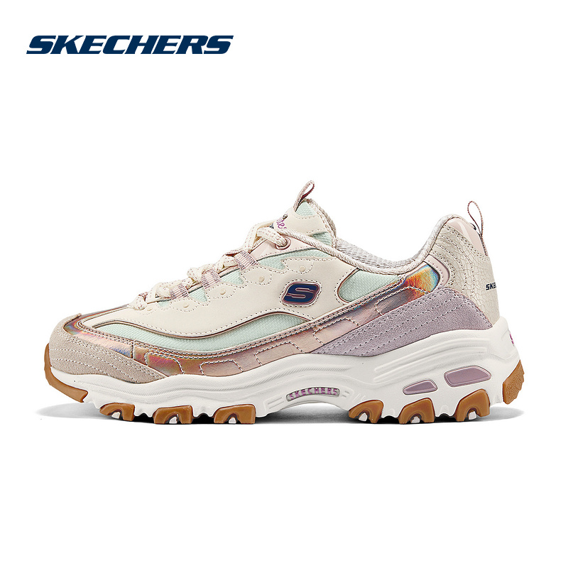 斯凯奇女鞋25秋季新款时尚舒适透气老爹鞋休闲运动鞋 150556/LTPK