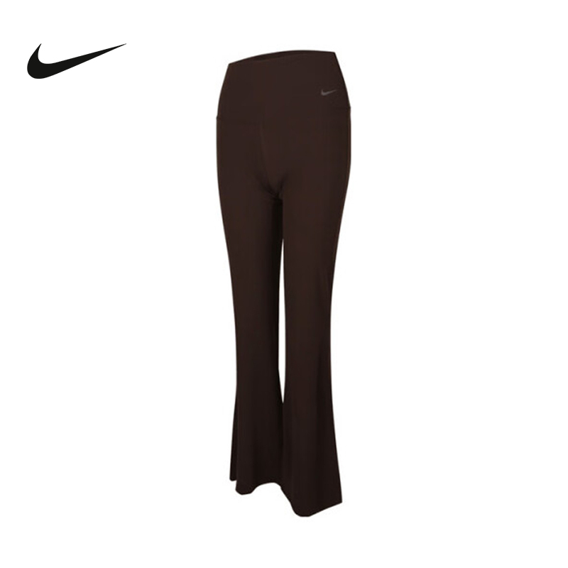Nike耐克瑜伽长裤女ZENVY放空系列高腰速干喇叭紧身裤FV7922-237
