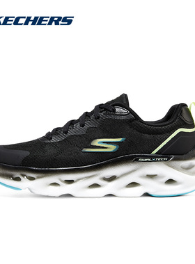 Skechers斯凯奇奇星迈系列春季男女缓震气泡鞋跑步鞋128794/BKLM